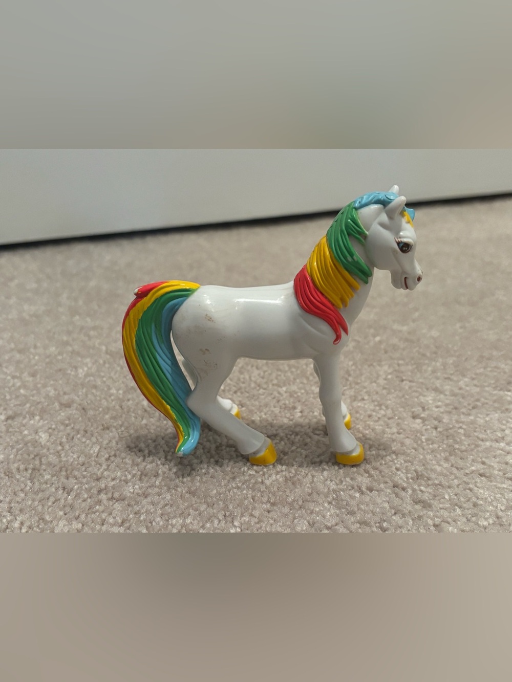 Vintage 1983 Rainbow Brite Starlight Horse White Unicorn Kids Toys Hallmark